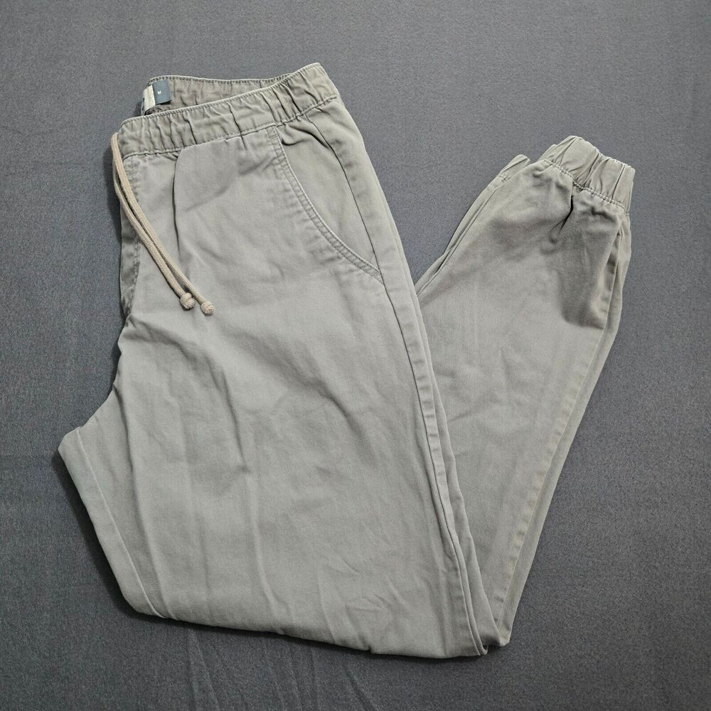 Old Navy Joggers Men M Earl Grey Elastic Waist Drawstring Pants